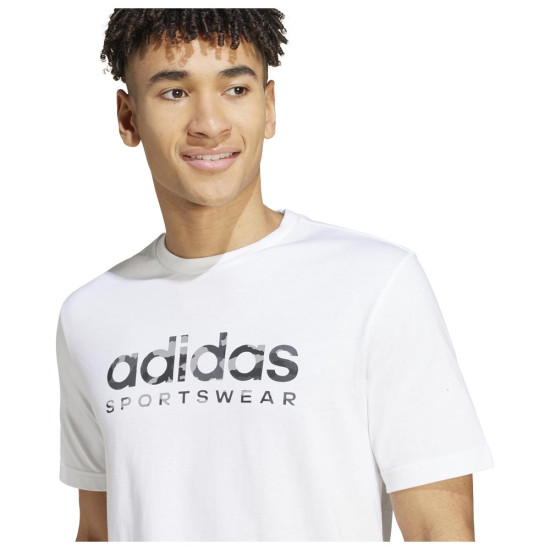 Adidas Ανδρική κοντομάνικη μπλούζα Camo Linear Graphic Tee